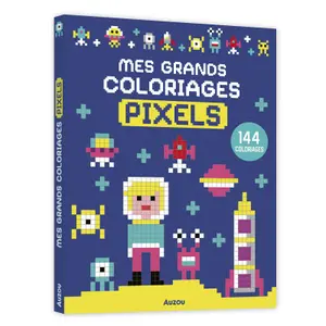 Coloriage mes grands coloriages pixels Auzou image-0