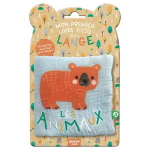 Book for my first cloth book in animal diapers Auzou image-0