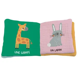 Book for my first cloth book in animal diapers Auzou image-1