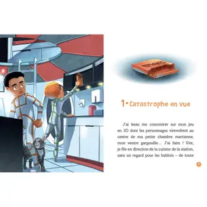 Book for danger on mars Auzou image-1