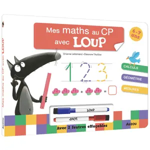 Books for my cp maths with loup Auzou image-0
