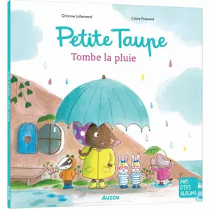 Book for little mole falls in the rain Auzou image-0