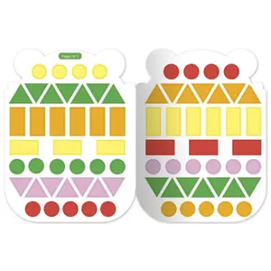 Peek-a-boo panda shape stickers Auzou image-2