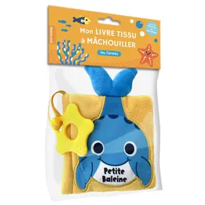 Little whale chewable cloth book Auzou image-0