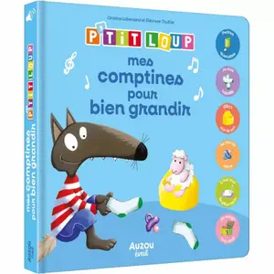 Livre pour p'tit loup mes comptines pour bien grandir Auzou image-0