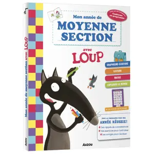 Jeux éducatifs mon année de moyenne section avec loup cahier de soutien tout le programme Auzou image-0