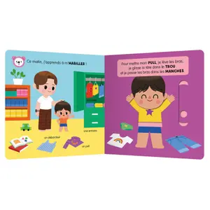Book for anim'agier learning je m'habille Auzou image-1