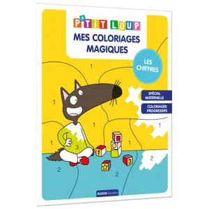 Book for p'tit loup mes coloriages magiques les chiffres Auzou image-0