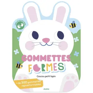 Book of shape stickers - coucou petit lapin Auzou image-0
