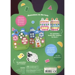 Book of shape stickers - coucou petit lapin Auzou image-1