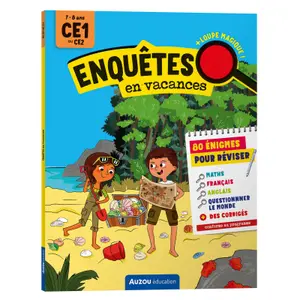 Book for vacation surveys from ce1 to ce2 Auzou image-0
