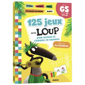 Educational games 125 games with wolf to review and have fun on vacation Auzou image-0