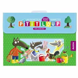 Gommettes ma pochette de 100 gommettes p'tit loup vive la nature Auzou image-0