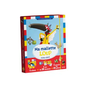25-piece puzzle my superhero wolf case Auzou image-0