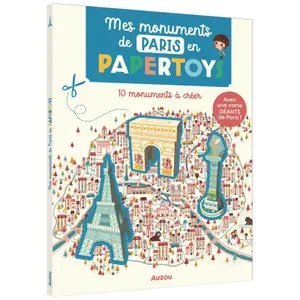 Creative activities mes monuments de paris en papertoys 2022 edition Auzou image-0