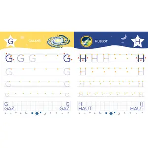 Jeux éducatifs mon cahier d'écriture letters bâtons espace Auzou image-1