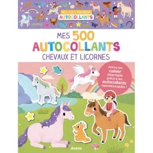 Stickers my 500 stickers horses and unicorns Auzou image-0