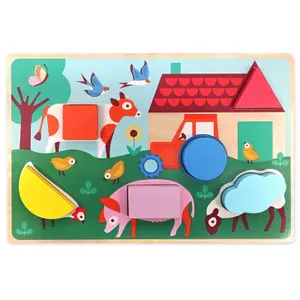 6-piece farm puzzle Auzou image-1