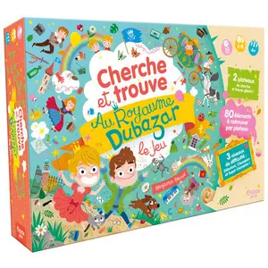 Jeux de société cherche et trouve au royaume dubazar le jeu Auzou image-0