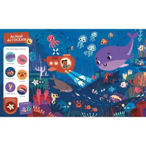 Glow-in-the-dark search-and-find book for toddlers Auzou image-1