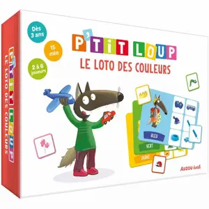 P'tit loup's early-learning games the color lottery Auzou image-0