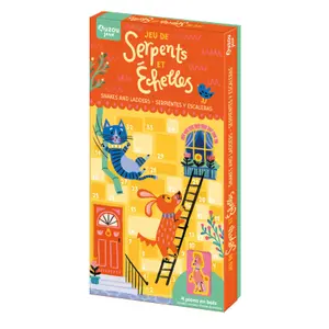 Snakes and ladders board game Auzou image-0