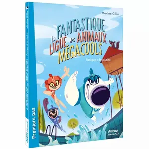 Book for the fantastic animal league megacools 2 pool panic Auzou image-0