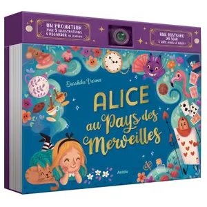 Alice in Wonderland projector book Auzou image-0