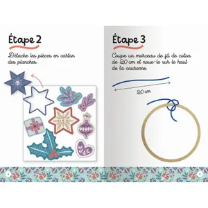 Creative activities my beautiful christmas wreath Auzou image-1