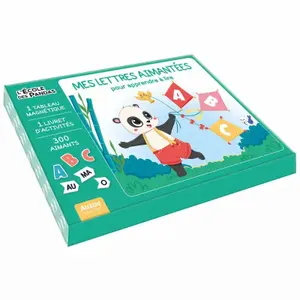 Pandas school book my magnetic letters to learn to read Auzou image-0