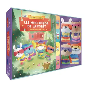 Book for Miniheroes of the Forest finger puppet set Auzou image-0