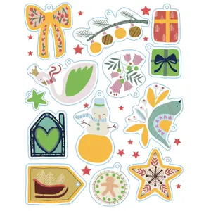 Creative activities mes jolies décorations à pailleter et à gratter hiver magique Auzou image-2