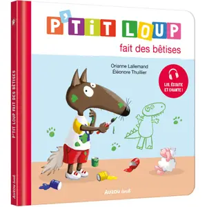 Book for p'tit loup fait des bêtises Auzou image-0