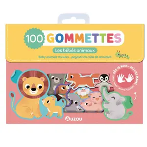 Baby animals stickers Auzou (x100) image-0