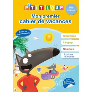 Book for p'tit loup mon premier cahier de vacances Auzou image-0