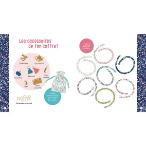 Creative activities my week book of 7 liberty bracelets Auzou image-1