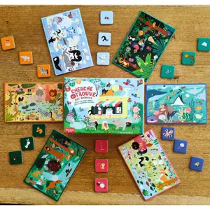 Animals of the world search and find book Auzou image-3