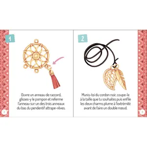 Creative activities my pretty dream-catcher necklace Auzou image-1