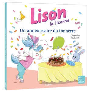 Book for lison the unicorn - a birthday of thunder Auzou image-0
