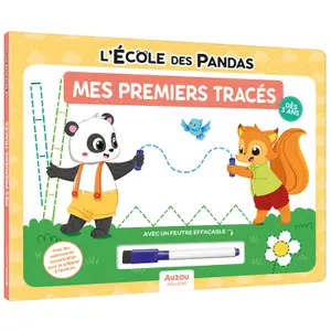 Pandas school book my first tracings Auzou image-0