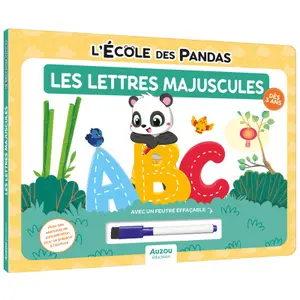 Pandas school book my uppercase letters Auzou image-0