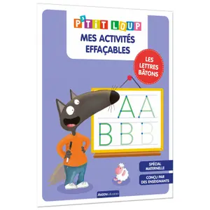 Books for my erasable activities p'tit loup letters sticks Auzou image-0