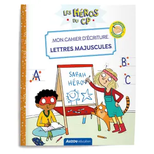 Livre pour les héros du cp mon cahier d'écriture lettres majuscules Auzou image-0