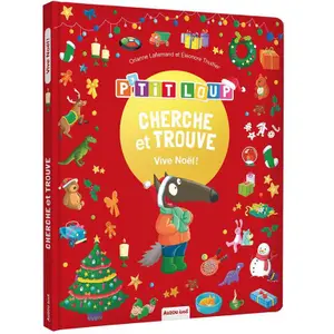 Toddler's search and find book - p'tit loup - vive noël Auzou image-0
