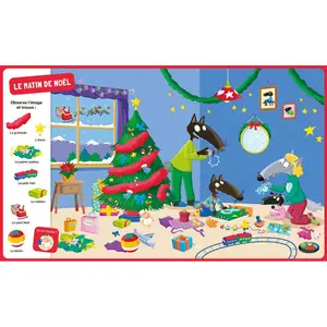 Toddler's search and find book - p'tit loup - vive noël Auzou image-1