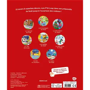 Toddler's search and find book - p'tit loup - vive noël Auzou image-2