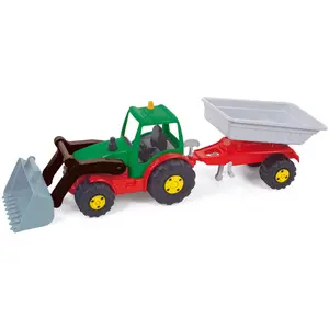 Tractor with shovel and trailer AVC image-0