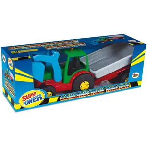 Tractor with shovel and trailer AVC image-1