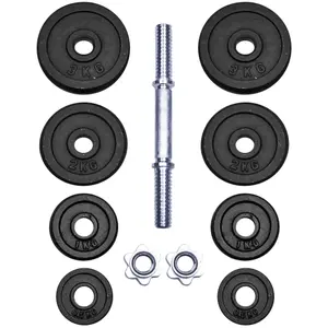 Hmotnostní činka nastavitelná z oceli Avento image-1