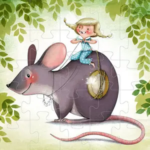 25 piece puzzle set - the little mouse Avenue Mandarine image-2